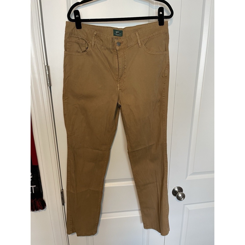 Woolrich Pants Mens 34X32‎ Brown Cotton Zip Fly Canvas 5 Pocket Straight Khakis